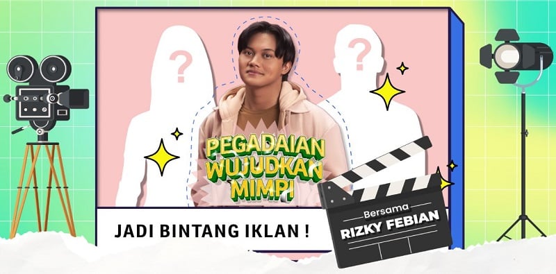Pegadaian Ajak Nasabah Wujudkan Mimpi Jadi Bintang Iklan Bareng Rizky Febian