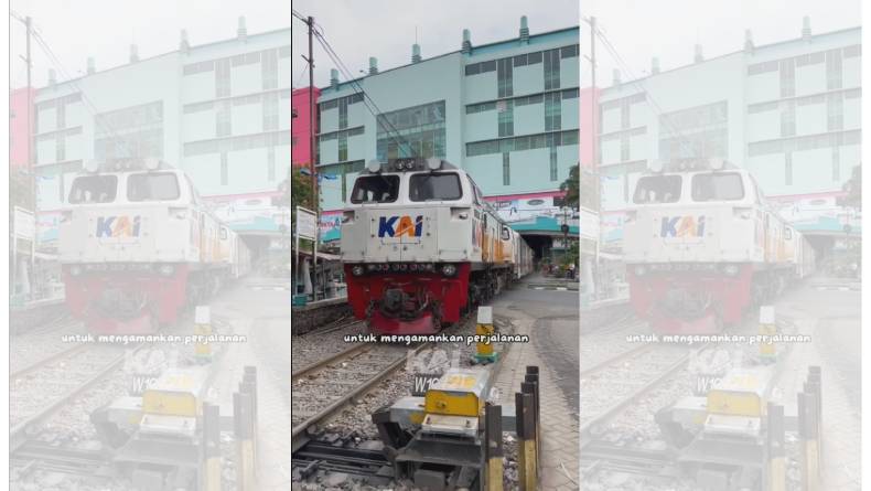 Unik, Kereta Api Melintas dalam Bangunan Mal Cuma Ada di Surabaya