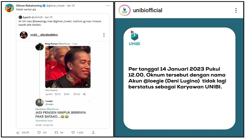 Kasus Hina Presiden di Medsos, Warek Unibi Bandung: DL Undurkan Diri, Bukan Dipecat