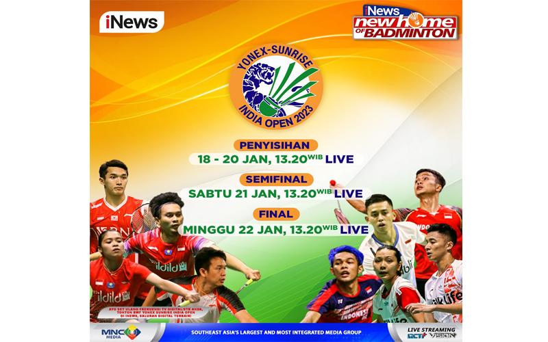 9 Wakil Indonesia Siap Melaju ke 16 Besar India Open 2023 Hari Ini, LIVE iNews