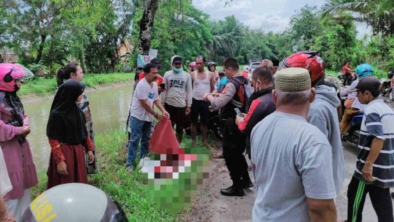 Lampung Timur Geger, Mayat Balita Ditemukan di Saluran Irigasi