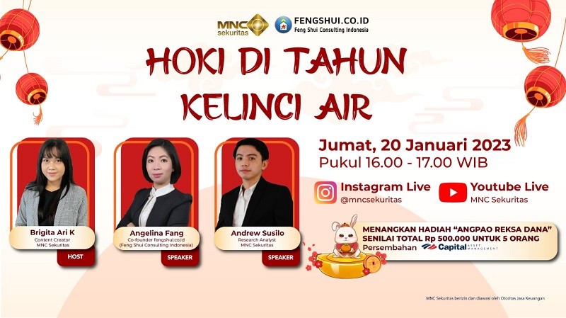 Intip Hoki & Prediksi Investasi di Tahun Kelinci Air di IG Live MNC Sekuritas Besok