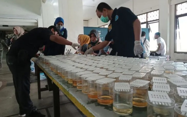 Ratusan Pegawai di Lingkungan Pemkab Penajam Paser Utara Dites Urine