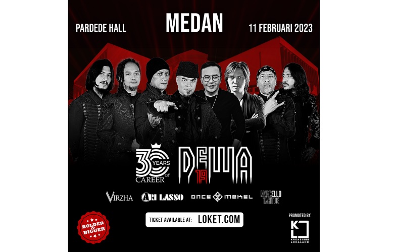 Saksikan Formasi Lengkap 4 Vokalis Dewa 19 Semarakkan Kota Medan!