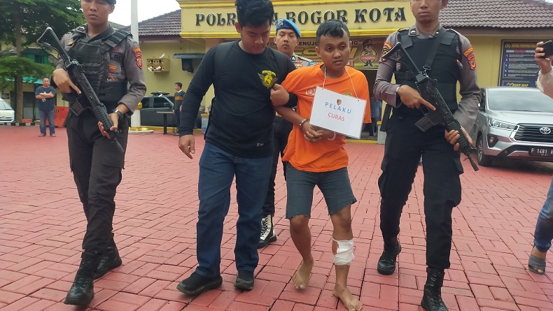 Begal Bersenjata Dibekuk Polisi di Bogor, Dulu Sok Jagoan Sekarang Pincang