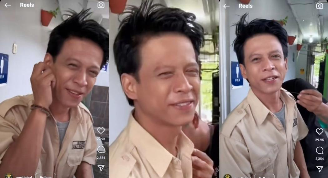 Viral Pria Mirip Ariel Noah di Toilet SPBU, Netizen Ribut: Ini Ariel Apa Shah Rukh Khan