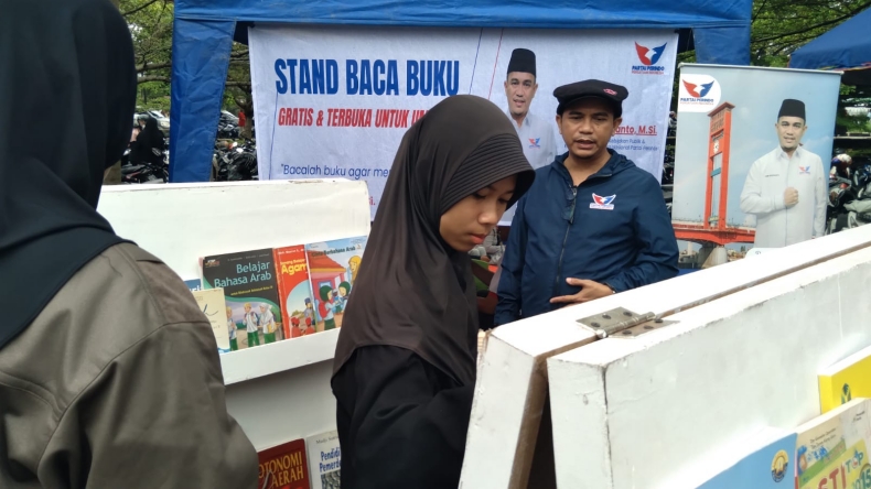 Halo Warga Lubuklinggau! Sudah Mampir ke Stand Baca Partai Perindo dari Bacaleg Heri Budianto?