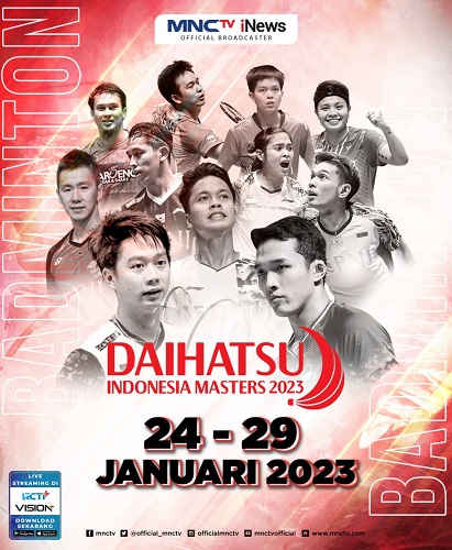 Saksikan Turnamen Bulu Tangkis Bergengsi Daihatsu Indonesia Masters 2023, LIVE di iNews dan MNCTV