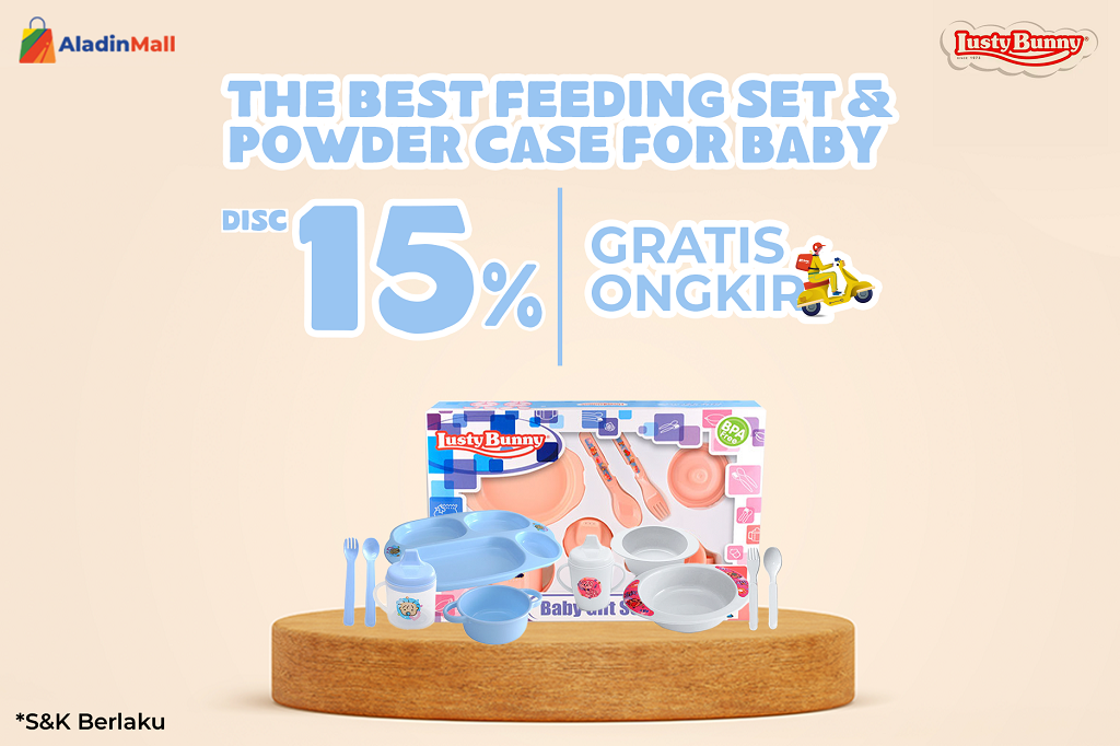 Cari Peralatan Makan Bayi Berkualitas? Di AladinMall Aja! Ada Diskon Spesial + Gratis Ongkir