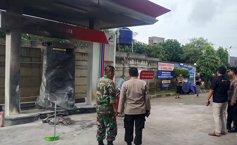 Kebakaran di SPBU Gunung Sindur Bogor, Mesin Pengisian dan Motor Hangus