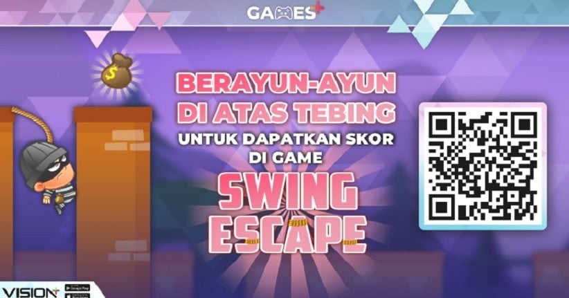 Ayo Kumpulkan Skor di Atas Tebing di Game Swing Escape!