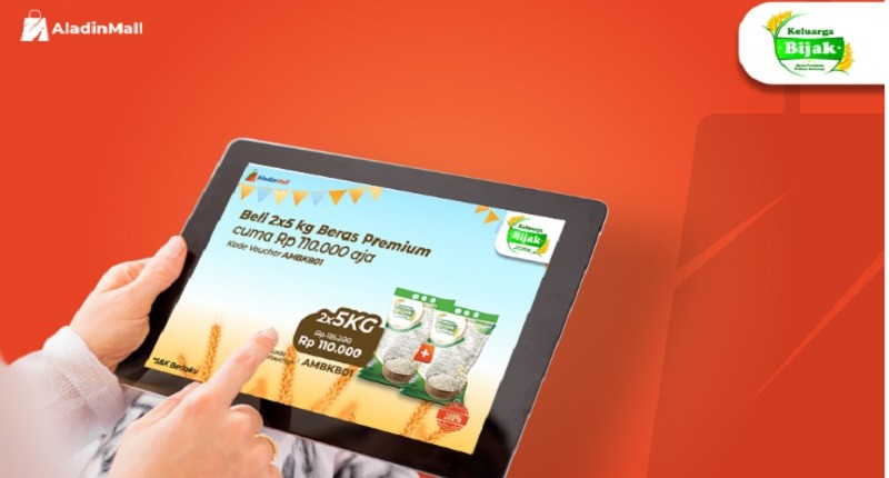 Gajian Datang, saatnya Stok Kebutuhan Bulanan! Dapatkan Beras Premium di AladinMall, Ada Harga Murah + Gratis Ongkir