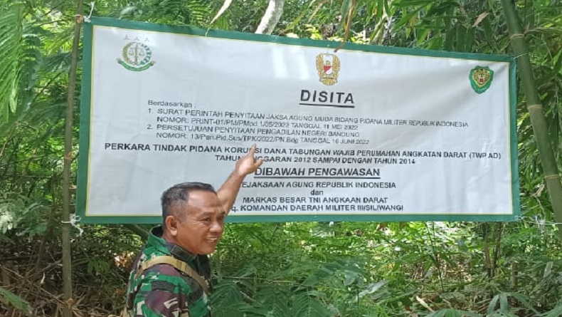Perkara Korupsi Dana TWP TNI AD, Aset Lahan di Bandung Disita Jaksa
