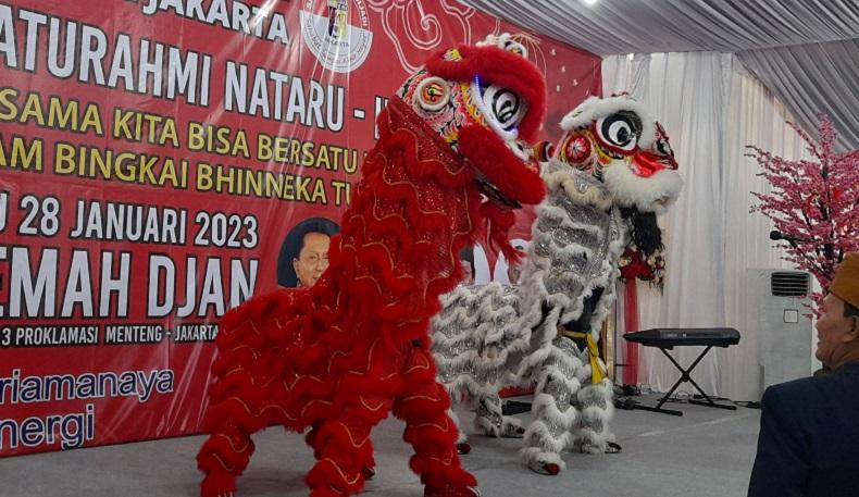 Pertunjukan Barongsai Ramaikan Ibadah Natal dan Imlek di Ikatan Alumni SMAN 2 Jakarta