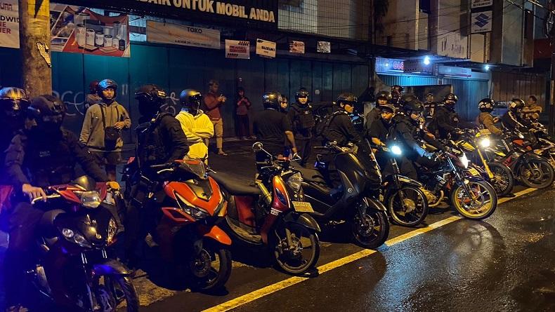 Belasan Motor Berknalpot Brong Terjaring Razia di Simpang Gemblegan Solo 