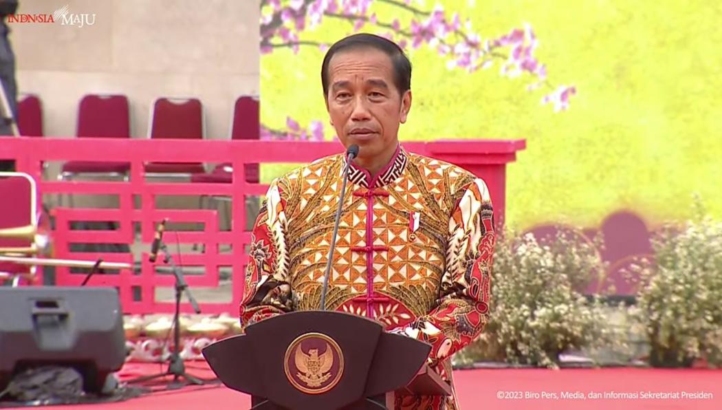 Presiden Jokowi Kenang Masa Pandemi Covid-19 saat Hadiri Perayaan Imlek Nasional 2023