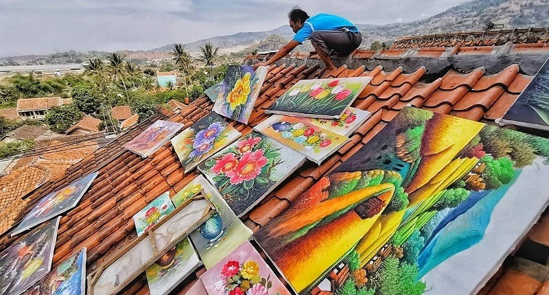 Kampung Unik di Bandung, Warganya Turun-temurun Pandai Melukis sampai Terkenal di Arab Saudi 
