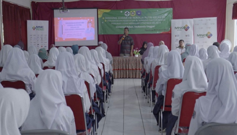 MNC Land dan MNC Peduli Gelar Skrining Kadar HB di SMP Negeri 1 Cigombong