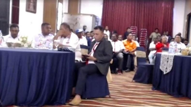 Bupati Manokwari Hermus Indouw Ajak Partai Perindo Bersinergi Bangun Daerah