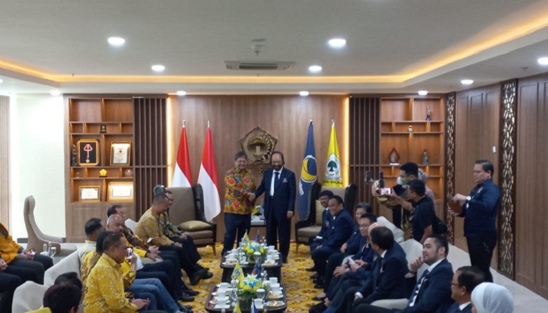 Surya Paloh Temui Airlangga di Kantor DPP Partai Golkar, Bahas Apa?