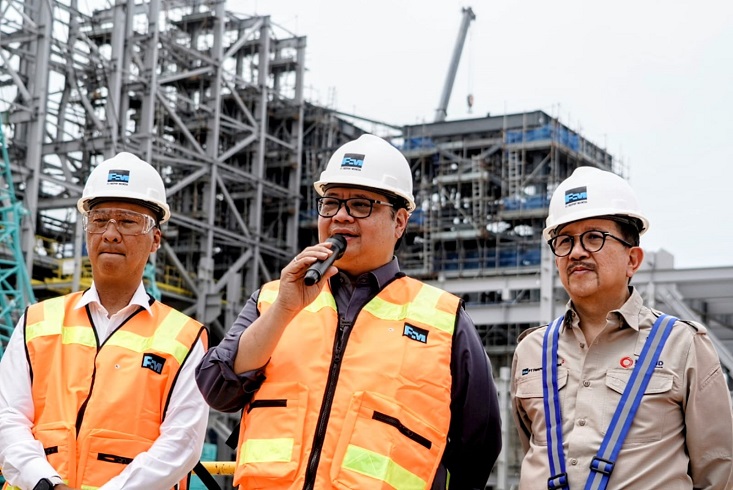 Dorong Akselerasi Hilirisasi, Menko Airlangga Tinjau Proyek KEK JIIPE hingga Manyar Smelter Freeport