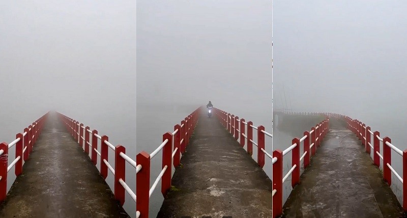 Viral, Jembatan Penuh Kabut di Cileunca, seperti Jalan Menuju Surga