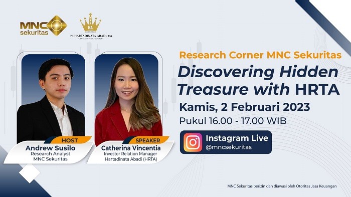 Instagram Live MNC Sekuritas dan HRTA Bahas Potensi Emiten Emas, Sore Ini Pukul 16.00 WIB  