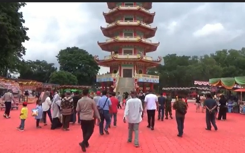  775 Personel Amankan Puncak Cap Go Meh di Pulau Kemaro Palembang 