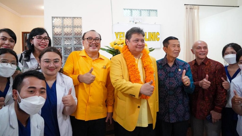 Airlangga Sebut Yellow Clinic Program Ujung Tombak Golkar Layani Publik