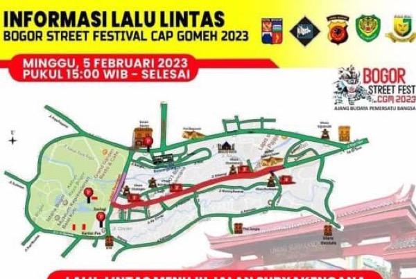 Ada Festival Cap Go Meh di Bogor Besok, Ini Rekayasa Lalu Lintasnya