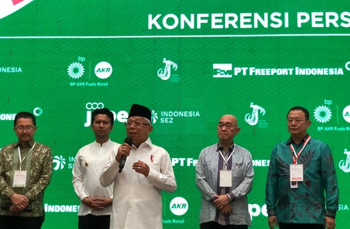  Wapres Optimistis Smelter Freeport di Gresik Beroperasi Sebelum Mei 2024 
