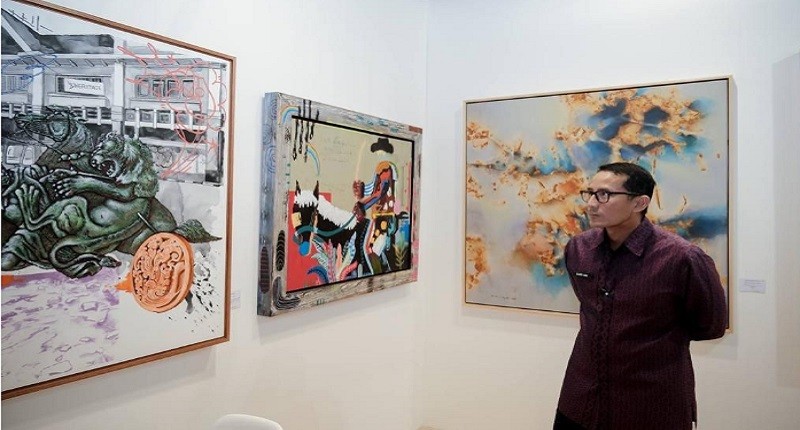 Kunjungi & Apresiasi Art Jakarta Gardens, Sandiaga Uno: Hadirkan Ruang Apresiasi Karya Seni Rupa