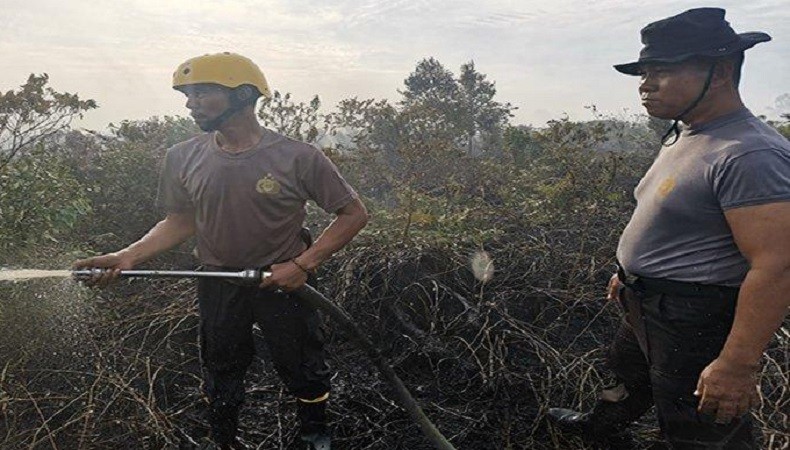 Polres Kubu Raya Gencarkan Patroli Karhutla, Warga Diminta Hentikan Kebiasaan Bakar Lahan