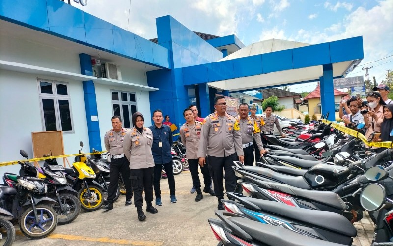 Polisi Amankan 64 Motor dan 2 Mobil Bodong di Lubuklinggau