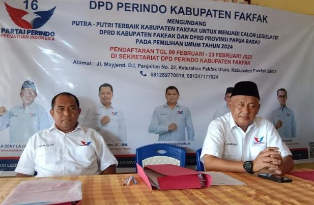 DPD Partai Perindo Fakfak Targetkan 1 Fraksi di Pemilu 2024