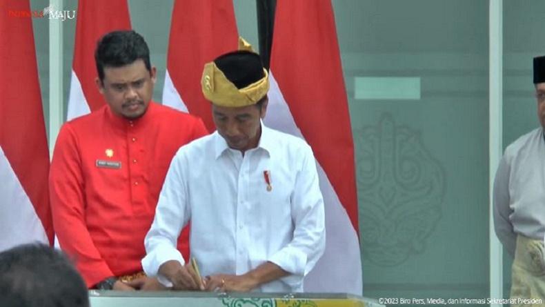 Jokowi Resmikan 2 Terminal Bus di Sumut, Amplas dan Tanjung Pinggir