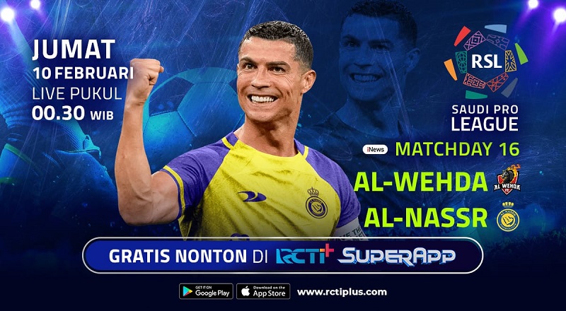 Link Live Streaming Al-Nassr Vs Al-Wehda Dini Hari Nanti: Ambisi Ronaldo Tambah Gol
