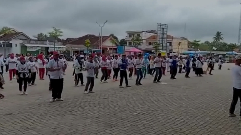 Partai Perindo Tulang Bawang Barat Gelar Senam Sehat Diikuti 250 Peserta