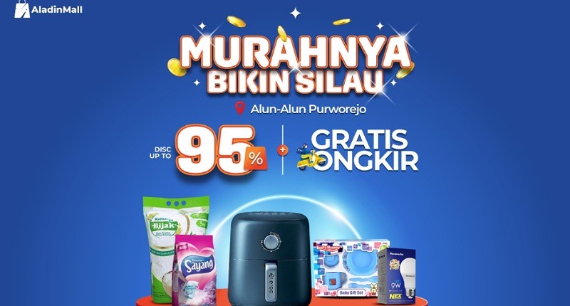 Murahnya Bikin Silau! Kunjungi Booth AladinMall di RTKR Purworejo, Ada Diskon s.d 95% + Gratis Ongkir