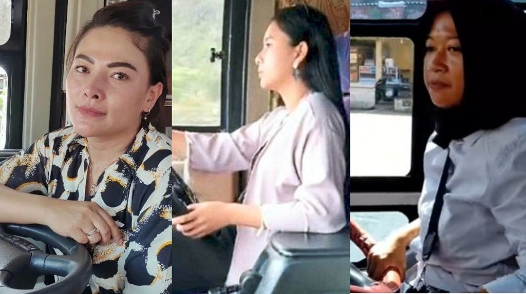 3 Sopir Bus Berstatus Mamah Muda, Paras Cantik Dikagumi Busmania