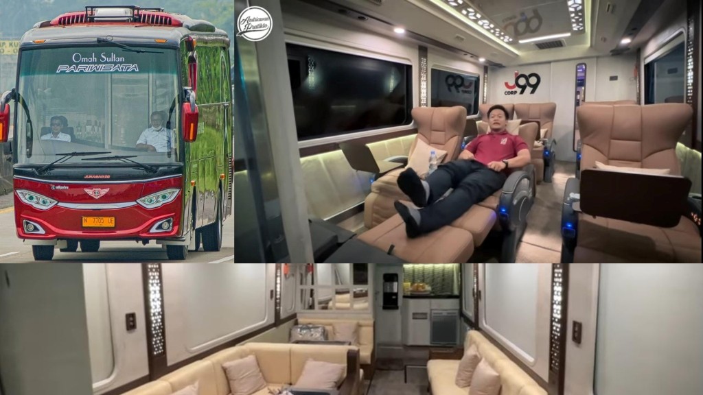 Intip Bus Super Mewah Omah Sultan, Mirip Hotel Mewah Berjalan
