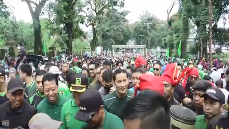 Menparekraf Sandiaga Uno Hadiri Jalan Sehat PPP di Gowa