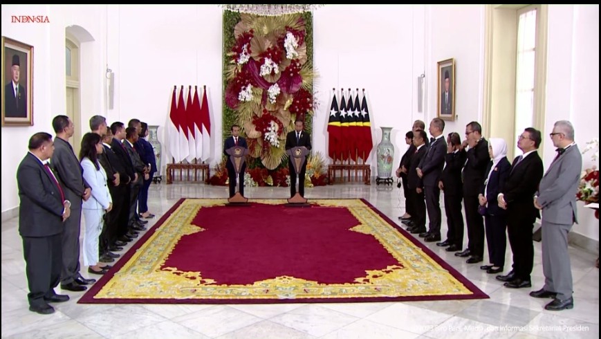 Bertemu PM Timor Leste, Jokowi Bahas Pengembangan Kawasan Ekonomi di Wilayah Perbatasan