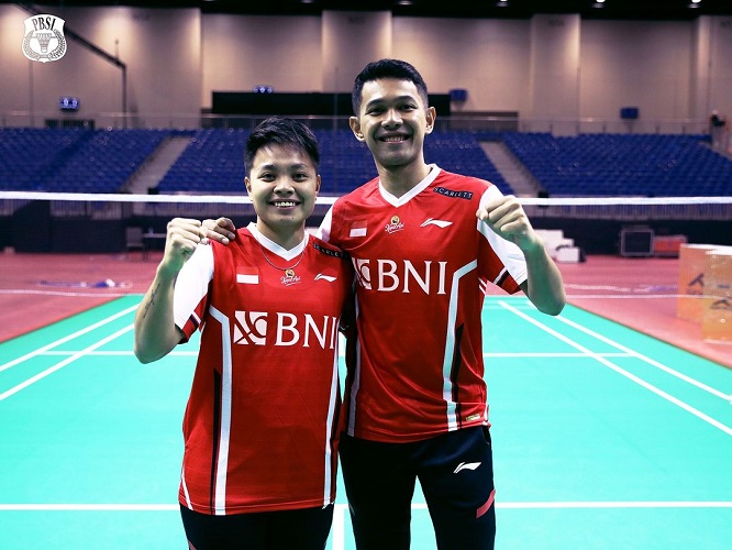 Resmi! Fajar Alfian dan Apriyani Rahayu Jadi Kapten Tim Indonesia di Kejuaraan Beregu Asia 2023