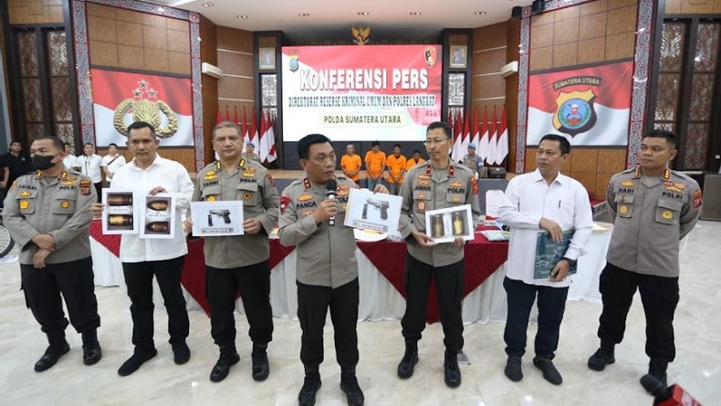 Kasus Penembakan Eks Anggota DPRD Langkat Terungkap, 5 Pelaku Ditangkap