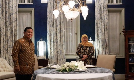 Diskusi tentang Sejarah NU, Prabowo Sebut Khofifah Punya Kemampuan di Tingkat Negara