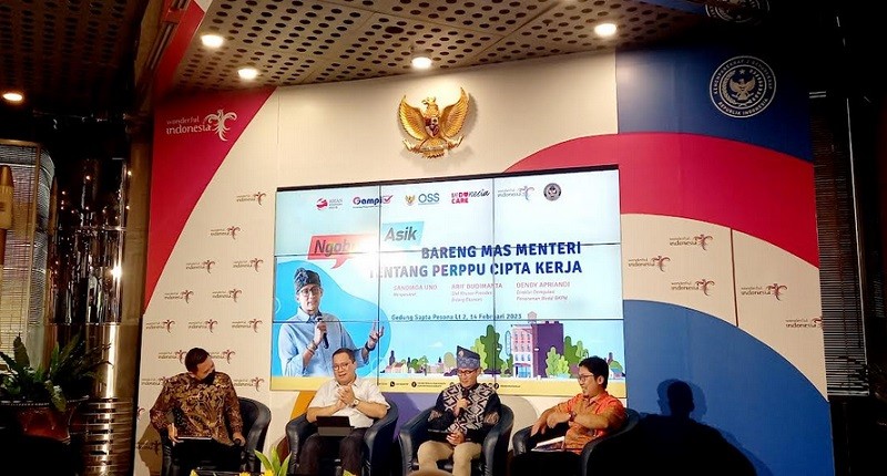 Sandiaga Uno Berharap Perppu Cipta Kerja Bisa Beri Masukan dan Investasi di Sektor Parekraf
