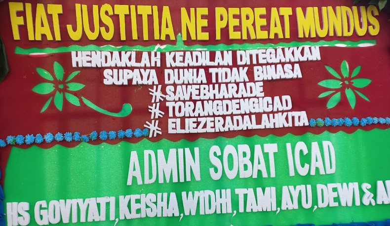 Karangan Bunga Dukungan Padati PN Jaksel jelang Vonis Richard Eliezer, Bertuliskan Save Bharada E