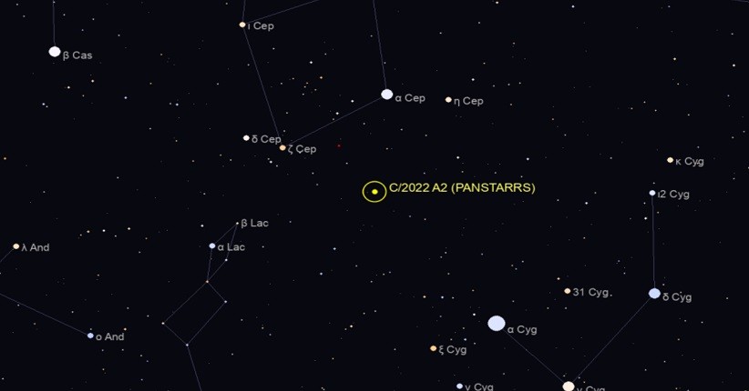 Komet C/2022 A2 Melintas Dekat Matahari Akhir Pekan Ini, Hanya Terlihat dengan Teleskop Besar