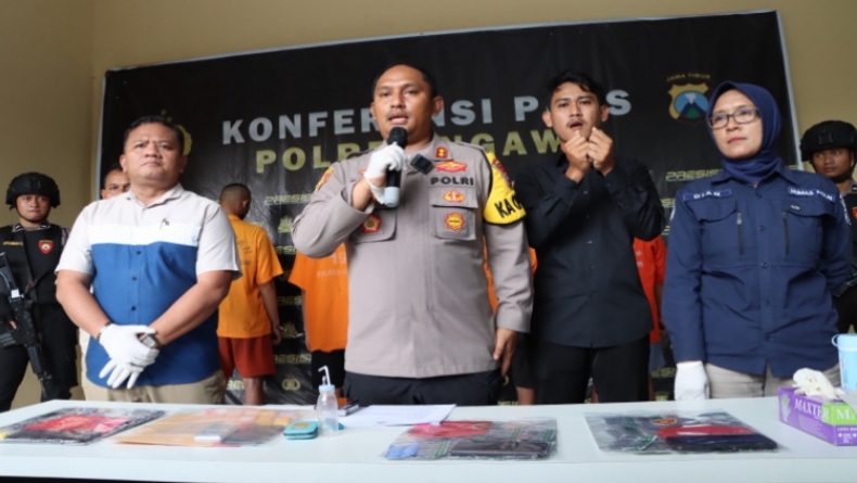 Polres Ngawi Tangkap 8 Pelaku Penyalahguna Narkoba, 1 Tersangka Masih Mahasiswa